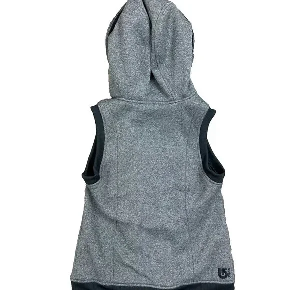 Burton Gray & Black Dry Ride Starr Hooded Zip Snowboard Vest - Small - NWOT - Picture 7 of 11